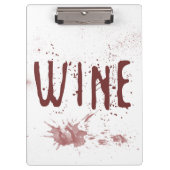 Wein Klemmbrett (Vorderseite)