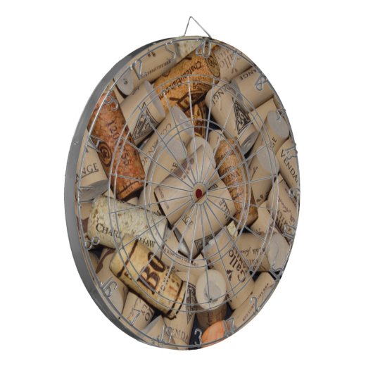 Wein-Korken Dartscheibe (Vorderseite Links)