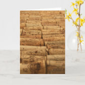 Wein-Korken Karte (Gelbe Blume)