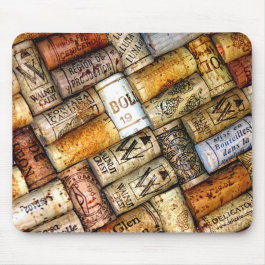 Wein-Korken-Mausunterlage Mousepad (Vorne)