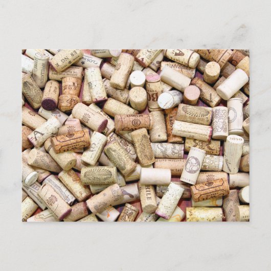 Wein korken Postkarte (Vorderseite)