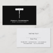 Wein | Korkenschraube Visitenkarte (Vorne/Hinten)