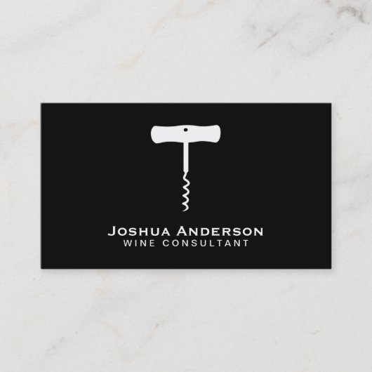 Wein | Korkenschraube Visitenkarte (Vorderseite)