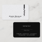 Wein | Korkenzieher II Visitenkarte (Vorne/Hinten)