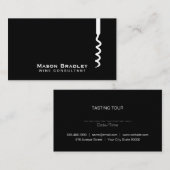 Wein | Korkenzieher II Visitenkarte (Vorne/Hinten)