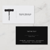 Wein | Korkenzieher II Visitenkarte (Vorne/Hinten)