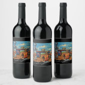 Wein-Kunst-Etikett Weinetikett (Flaschen)