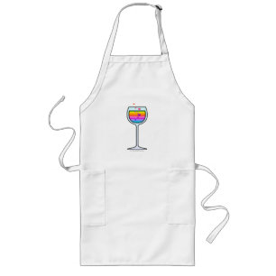 WEIN-KUNST-SCHÜRZEN LANGE SCHÜRZE