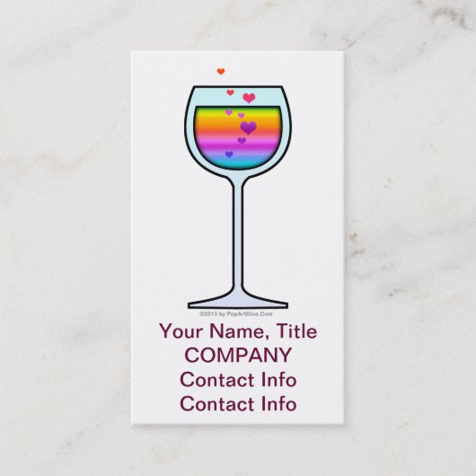 WEIN-KUNST-VISITENKARTEN VISITENKARTE (Vorderseite)