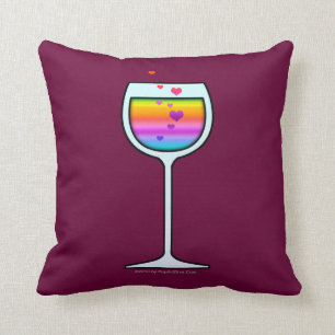 WEIN-KUNST Wurf oder lumbale KISSEN
