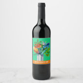Wein-Label der australischen Flora Weinetikett (Vorderseite)