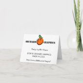 Wein-Land danken Ihnen Dankeskarte (Rückseite)