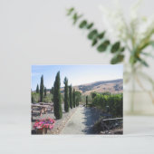Wein-Land Postkarte (Stehend Vorderseite)