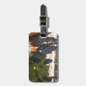 Wein-Land-Trauben Gepäckanhänger (Vorderseite vertikal)