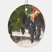 Wein-Land-Trauben Keramikornament (Links)