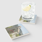 Wein-Land-Untersetzer Steinuntersetzer (Seitenansicht)