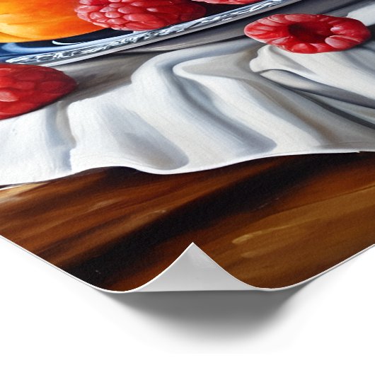 Wein & Lebensmittel Printable Art Poster (Ecke)