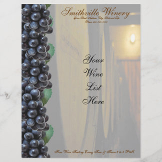 Wein Letterhead Briefkopf