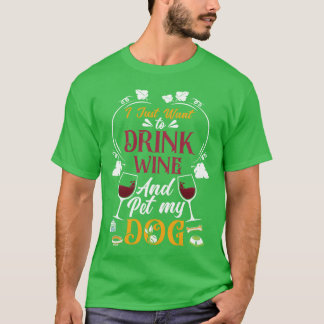 Wein Liebe Für Tiere lustig T-Shirt