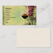 Wein-Liebhaber.? Meister der Kunst der Herstellung Visitenkarte (Vorne/Hinten)