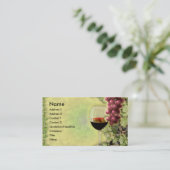 Wein-Liebhaber.? Meister der Kunst der Herstellung Visitenkarte (Stehend Vorderseite)