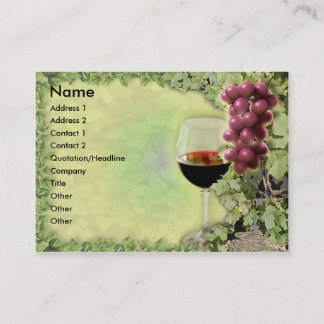 Wein-Liebhaber.? Meister der Kunst der Herstellung Visitenkarte