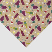 Wein-Liebhaber-Muster Seidenpapier (Ausschnitt)