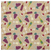Wein-Liebhaber-Muster Stoff (Muster)