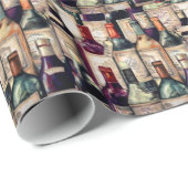 Wein-Liebhaber-Packpapier Geschenkpapier (Rolleneckpunkt)