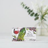 Wein-Liebhaber-Visitenkarte Visitenkarte (Stehend Vorderseite)