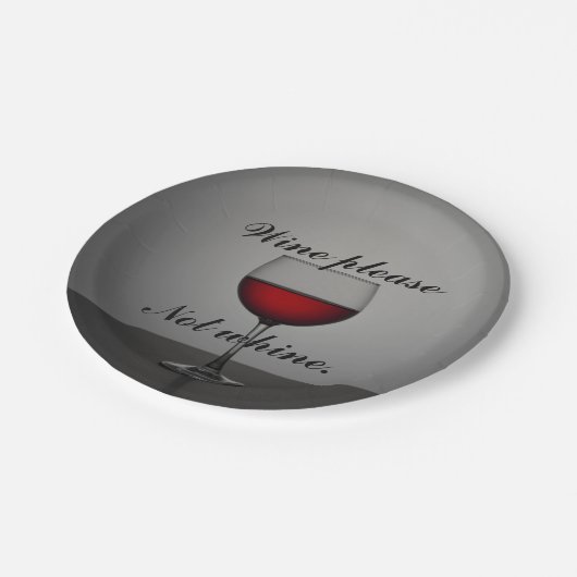 Wein-LiebhaberpapierTeller Pappteller (Schrägansicht)