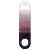 Wein Lila und Marine-Blau-Imitat-Glitzer-Steigung Speedflaschenöffner (Rückseite)