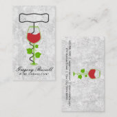 Wein-Logo | Korkenzieher Visitenkarte (Vorne/Hinten)