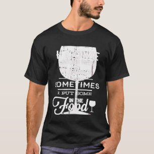 Wein Lover Funny - Ich Liebe Kochen mit Wein T-Shirt