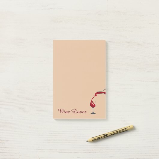 Wein Lover Post-it-Notes Post-it Klebezettel (Auf Schreibtisch)