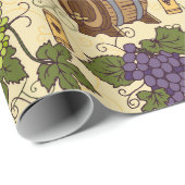 Wein Lover Weintrauben Gemustert Geschenkpapier (Rolleneckpunkt)