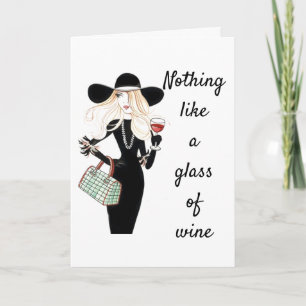 WEIN MACHT ES IHNEN UNSORGE, WIE ALT SIE SIND KARTE