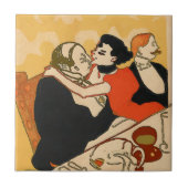 Wein macht Sie zum Hansome Tile Fliese (Vorderseite)