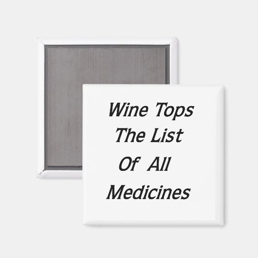 WEIN MAGNET (Vorderseite/Rückseite)