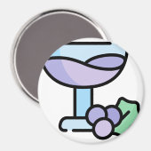Wein Magnet (Vorderseite/Rückseite)
