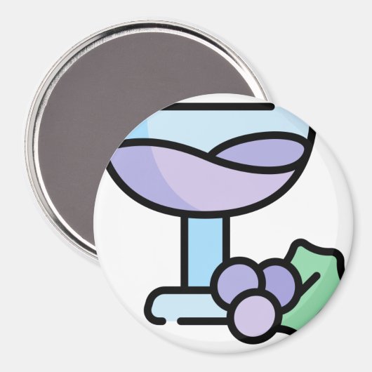 Wein Magnet (Vorderseite/Rückseite)