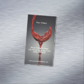 Wein-magnetische Visitenkarte Magnetische Visitenkarte (Beispiel)