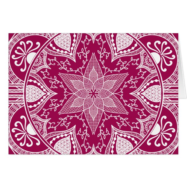 Wein Mandala (Vorderseite (Horizontal))