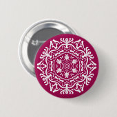 Wein Mandala Button (Vorne & Hinten)