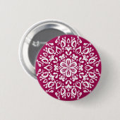 Wein Mandala Button (Vorne & Hinten)