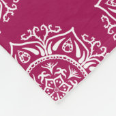 Wein Mandala Fleecedecke (Ecke)