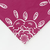 Wein Mandala Fleecedecke (Ecke)