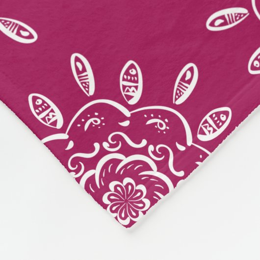 Wein Mandala Fleecedecke (Ecke)