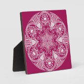 Wein Mandala Fotoplatte (Vorderseite)