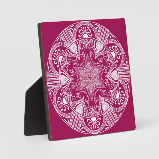 Wein Mandala Fotoplatte (Vorderseite)